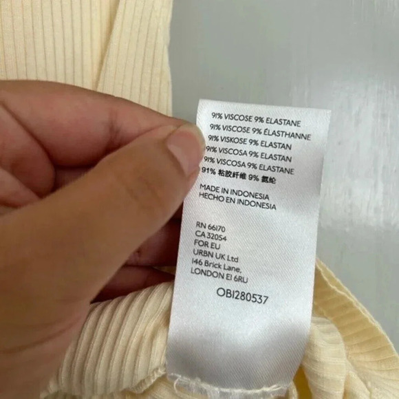 Urban outfitters one shoulder ribbed top size small - Picture 10 of 12